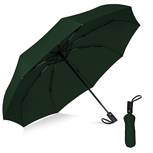 Rylan Umbrella Automatic Open Travel Umbrella with Wind Vent,Umbrella big size for men, Umbrella for girls, Umbrellas for rain,Windproof Umberalla Large for Man,Women(Green)