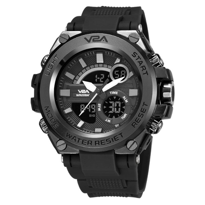 V2A Chronograph Analogue and Digital Sports Watch for Men (Grey)