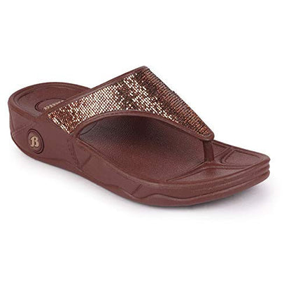 Sandak Women's KAFI Slippers(5724714_DARK BROWN_6 UK)