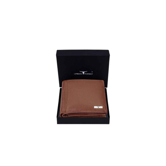 URBAN FOREST Oliver Redwood Light Brown Leather Wallet for Men, 6 Card Slot