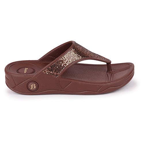 Sandak Women's KAFI Slippers(5724714_DARK BROWN_6 UK)