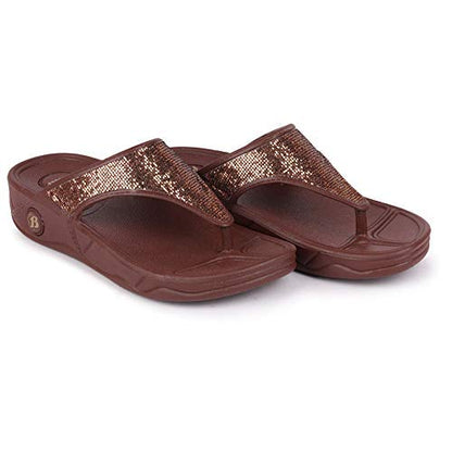 Sandak Women's KAFI Slippers(5724714_DARK BROWN_6 UK)