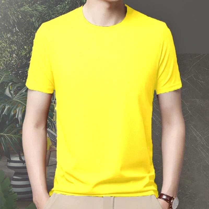 Men 4 Way Strecthable Round Neck T-shirt - Blossom Mantra