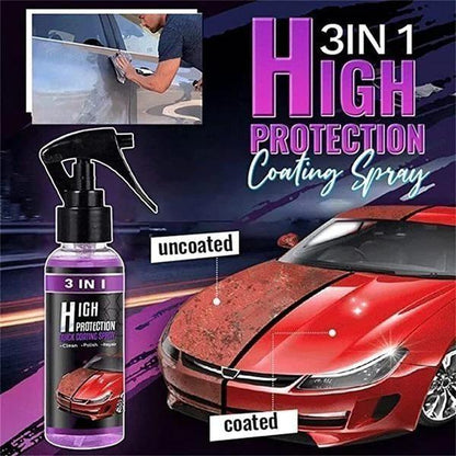 3 in 1 High Protection Quick Car Ceramic Coating Spray - Car Wax Polish Spray (Pack 1) - Blossom Mantra