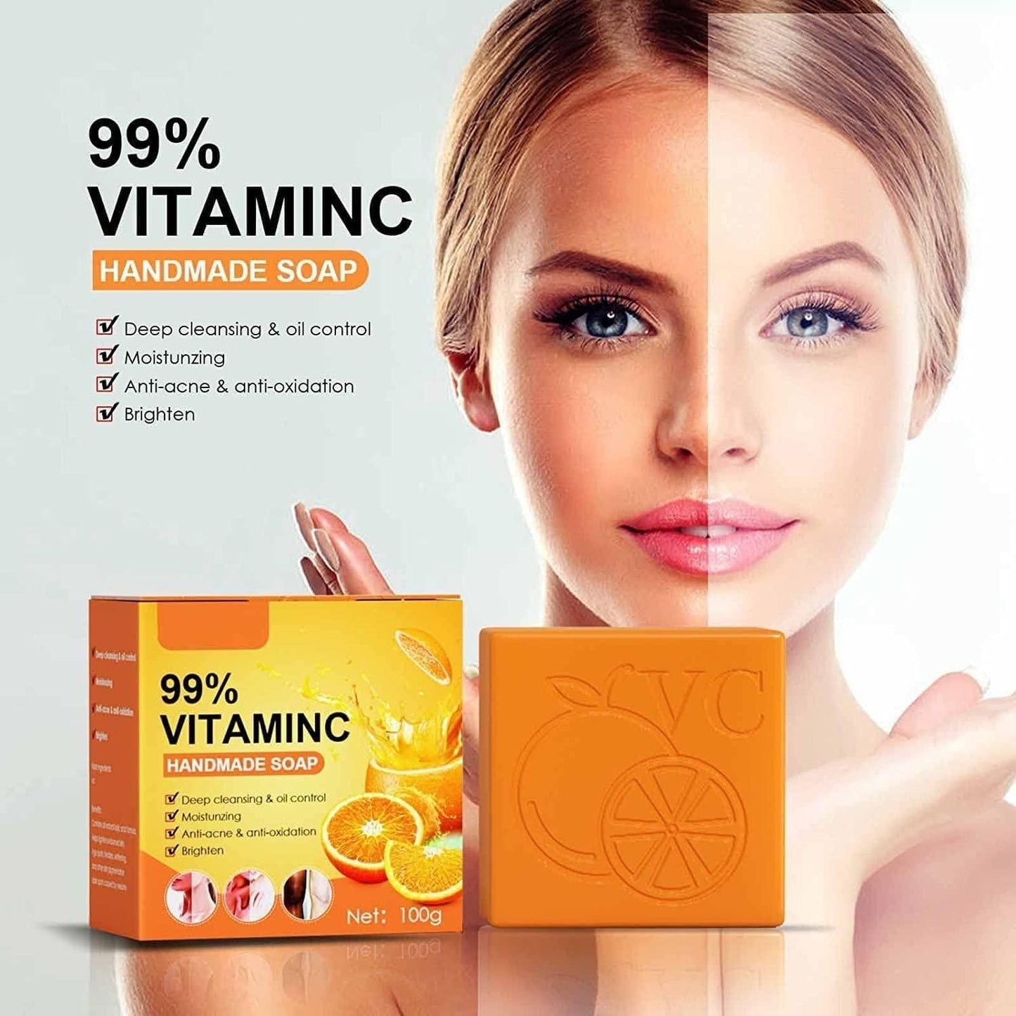 Orange Vitamin C Handmade Soap - Blossom Mantra