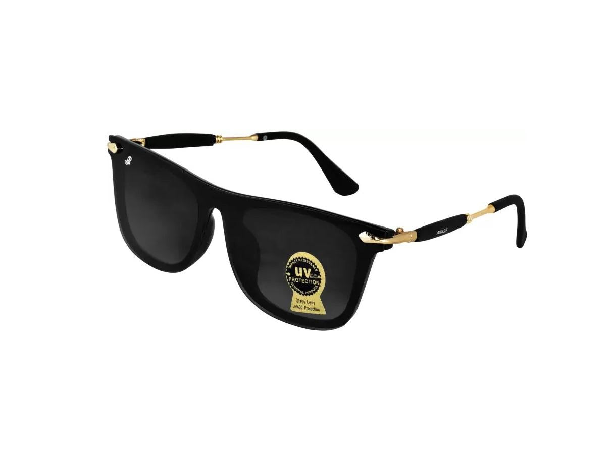 UV Protection Wayfarer Sunglasses (32) (For Men & Women, Black) - Blossom Mantra