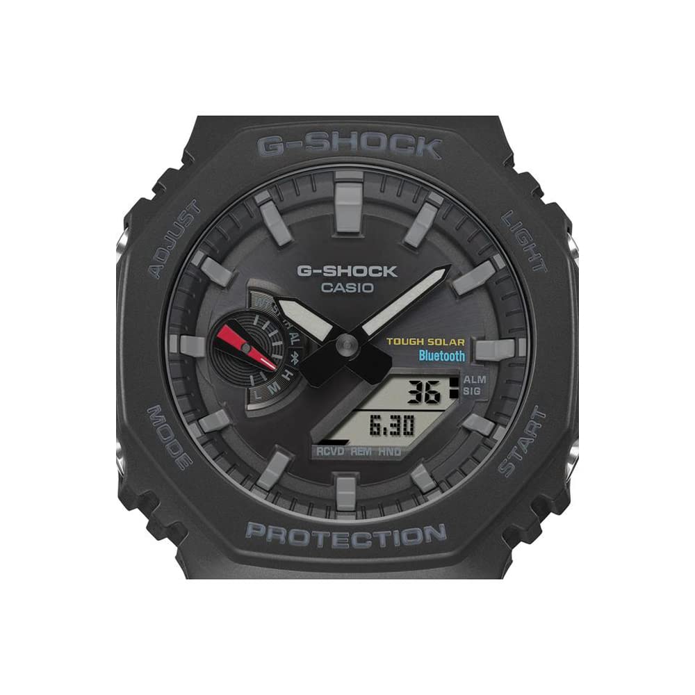 Casio Men Resin G-Shock Black Dial AnalogDigital Ga-B2100-1Adr (G1241), Band Color-Black - Blossom Mantra