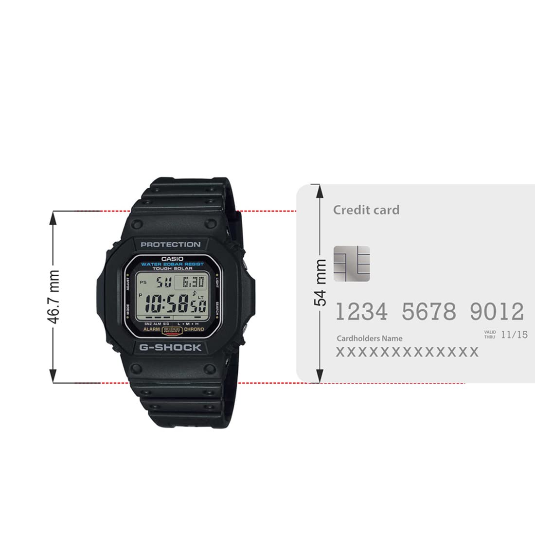 Casio G-Shock Men Rubber Black Dial and Band Digital Watch G-5600UE-1DR (G1166) - Blossom Mantra