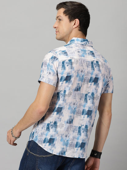 Be The Bold Rayon Printed Half Sleeves Regular Fit Mens Casual shirt - Blossom Mantra