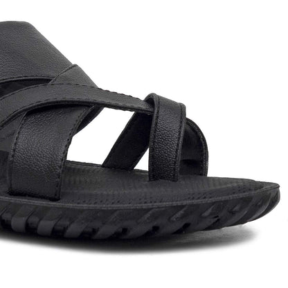 ASIAN 4817 black thong sandals doctor slipper For Men UK-9