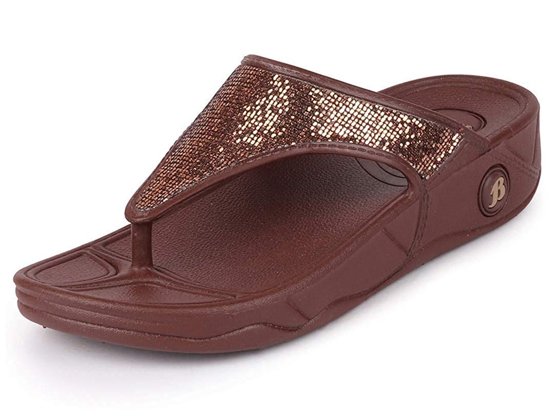 Sandak Women's KAFI Slippers(5724714_DARK BROWN_6 UK)