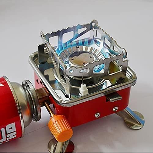 Travelling Stove-Portable Square-Shaped Camping Folding Furnace Travelling Stainless Steel Cooking Stove with Storage Bag