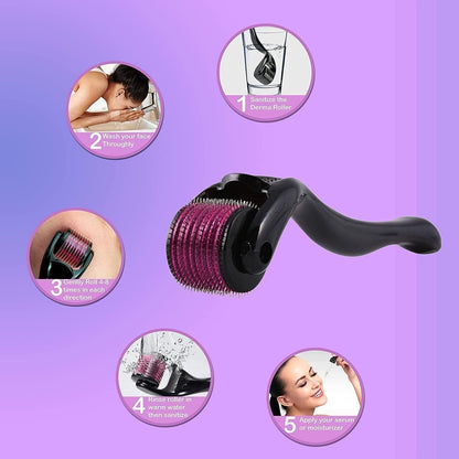 Derma Roller 0.5mm for hair regrowth for men/women - Blossom Mantra