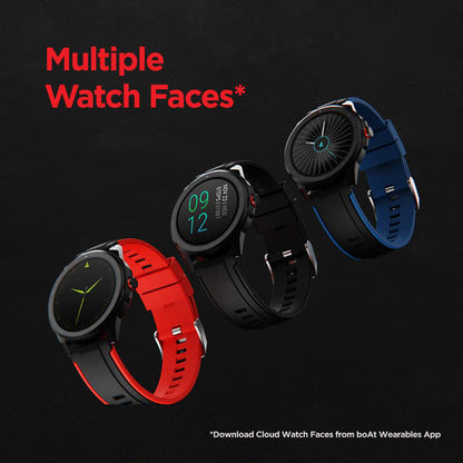boAt Flash Edition Smart Watch with Activity Tracker,Multiple Sports Modes,Full Touch 3.30 cm (1.3") Screen,Gesture, Sleep Monitor,Camera & Music Control,IP68 Dust,Sweat & Splash Resistance(Moon Red)