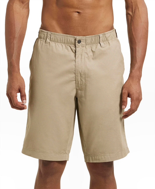 Jockey Men's Straight Fit Shorts (1203_Khaki_Large)