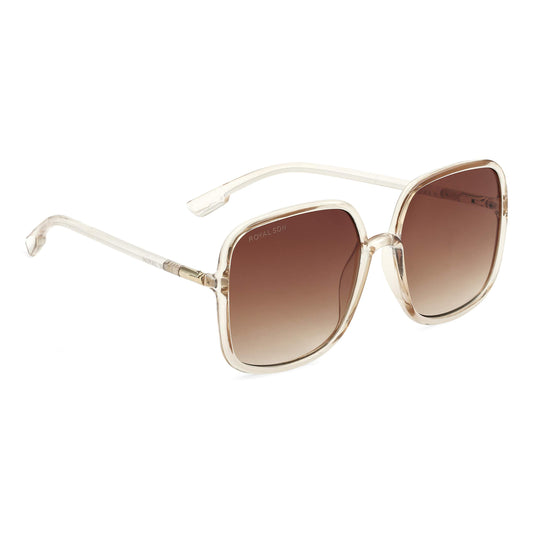 ROYAL SON Women Oversized Non-Polarized Sunglasses C1 Brown Frame, Brown Lens(L) - (Pack Of 1)