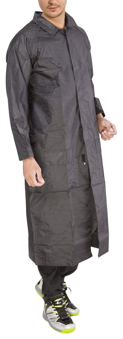 Duckback Men's Polyester Raincoat Champ Rain Coat (Black, XX-Large)