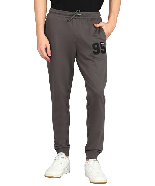 Alan Jones Clothing Men's Slim Fit Trackpants (JOG18-D95-CEMENT-L_Cement Grey_Large)