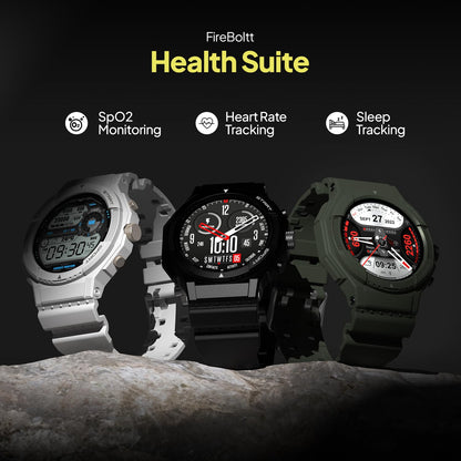 Fire-Boltt Newly Launched Quest Smartwatch 1.39" Full Touch GPS Tracking Smart Watch Bluetooth Calling, 100+ Sports Modes, 360 * 360 Pixel High Resolution, Health Suite & Rugged Outdoor Built