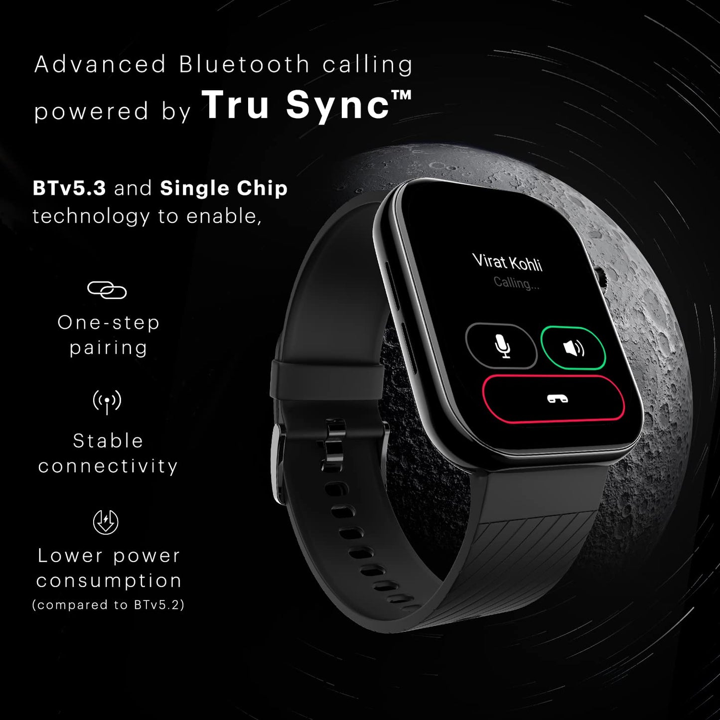 Noise ColorFit Ultra 3 Bluetooth Calling Smart Watch with Biggest 1.96" AMOLED Display, Premium Metallic Build, Functional Crown, Gesture Control with Silicon Strap (Jet Black)