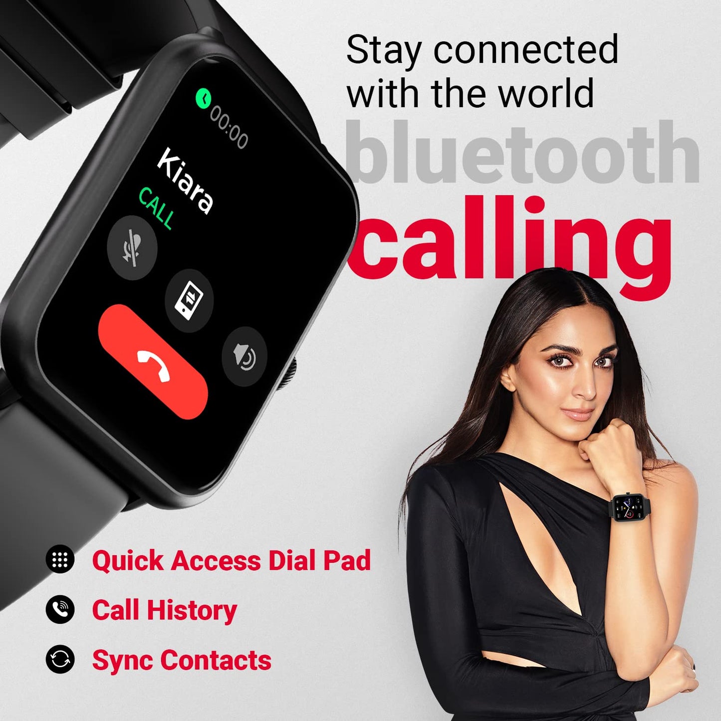 Fire-Boltt Ninja Call Pro Plus 1.83" Smart Watch with Bluetooth Calling, AI Voice Assistance, 100 Sports Modes IP67 Rating, 240 * 280 Pixel High Resolution - Blossom Mantra