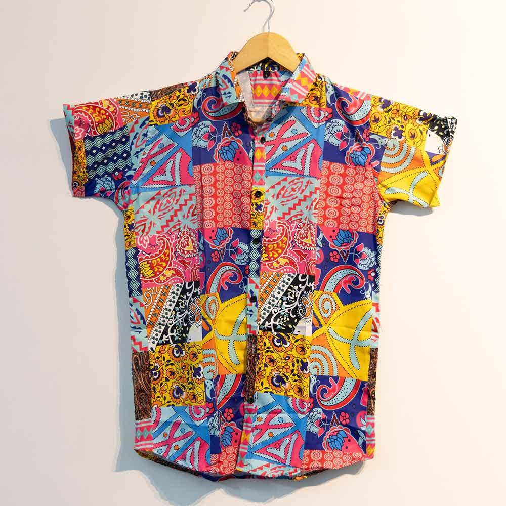 Trendy Men's Printed Shirt - Blossom Mantra