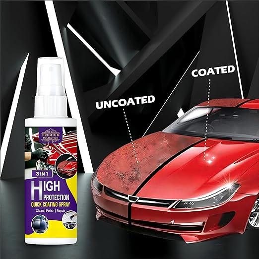 Polish Spray 3 in 1 High Protection Quick Car Coating Spray 200ml (Pack of 1) - Blossom Mantra