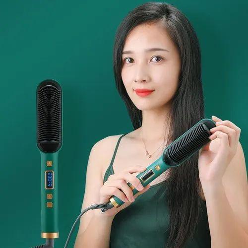 Professional Electric Hair Straightener Comb Brush - Blossom Mantra