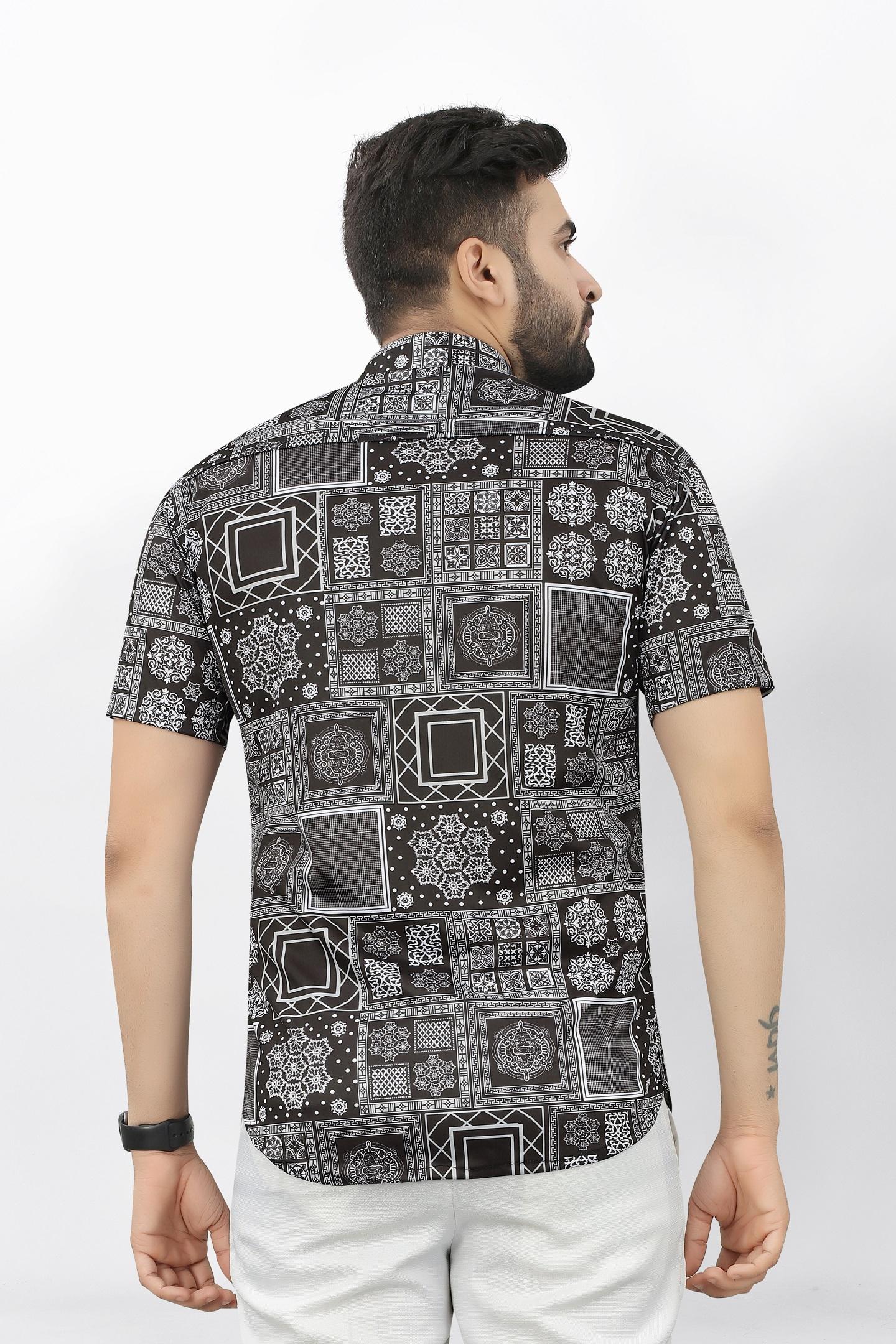 Men's Printed Shirt - Blossom Mantra