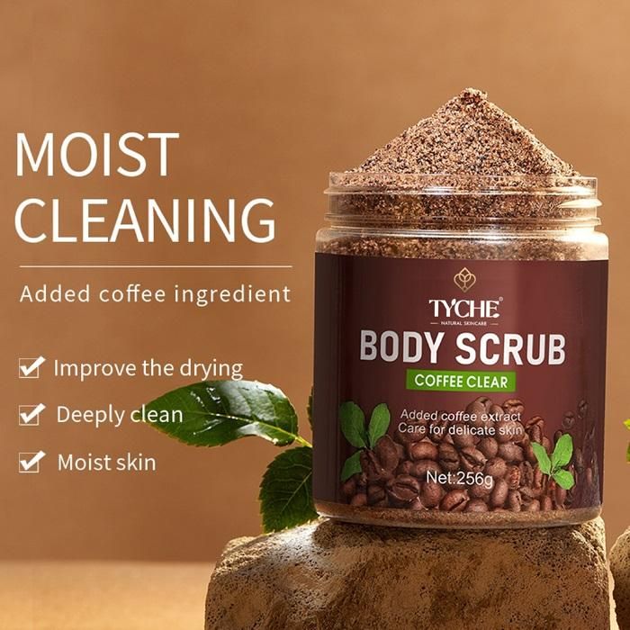 Tyche Coffee Clear Body Scrub - For Face & Body (256g) - Blossom Mantra
