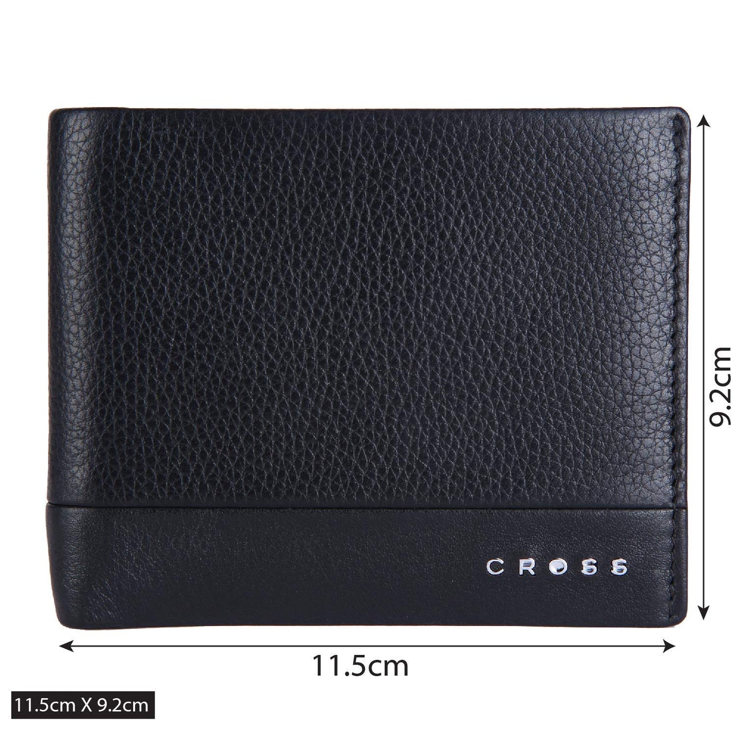 Cross Black Men's Wallet Stylish Genuine Leather Wallets for Men Latest Gents Purse with Card Holder Compartment (AC948799_3-1) - Blossom Mantra