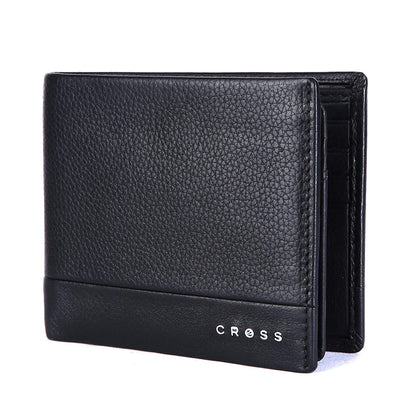 Cross Black Men's Wallet Stylish Genuine Leather Wallets for Men Latest Gents Purse with Card Holder Compartment (AC948799_3-1) - Blossom Mantra