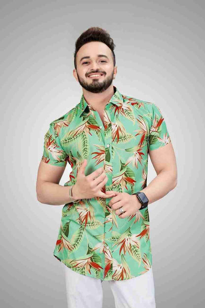 Men's Printed Shirt - Blossom Mantra